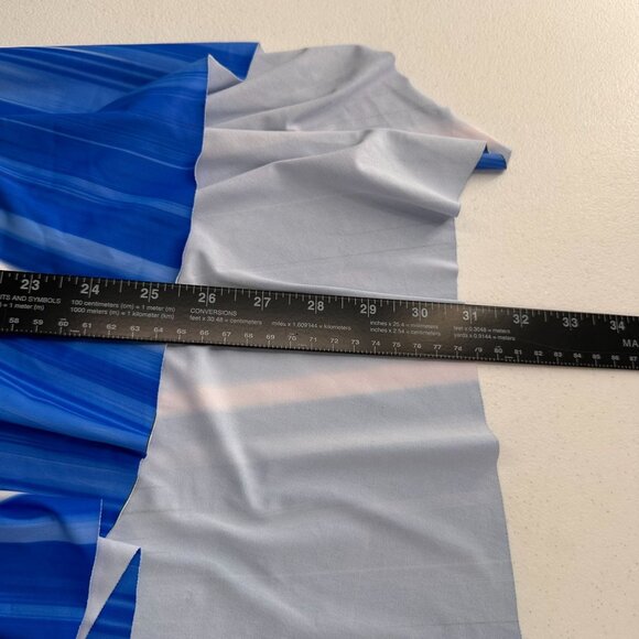 Blue & Black Halter Neck Polka Dot Swim Dress Cover-Up 2XL Beachwear Slimming - Picture 3 of 9